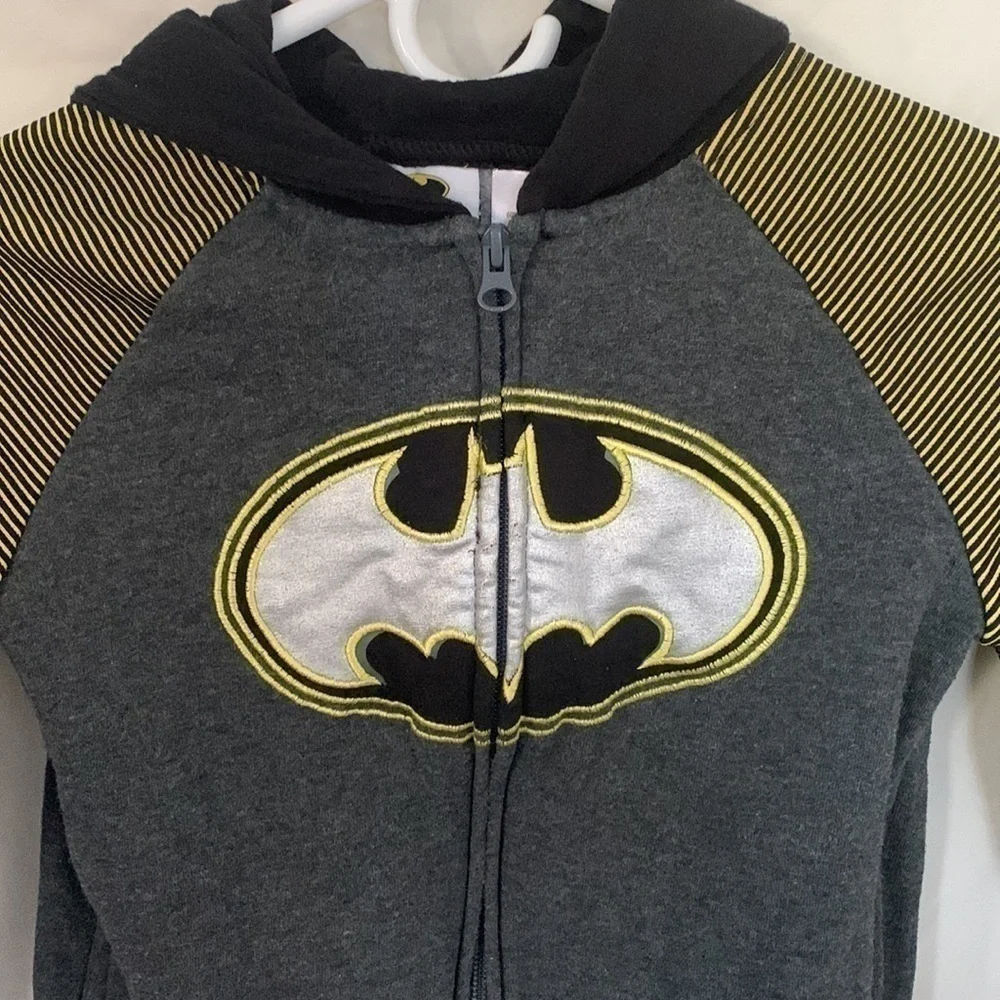 Boys Batman Hoodie Pullover Zip Up Jacket